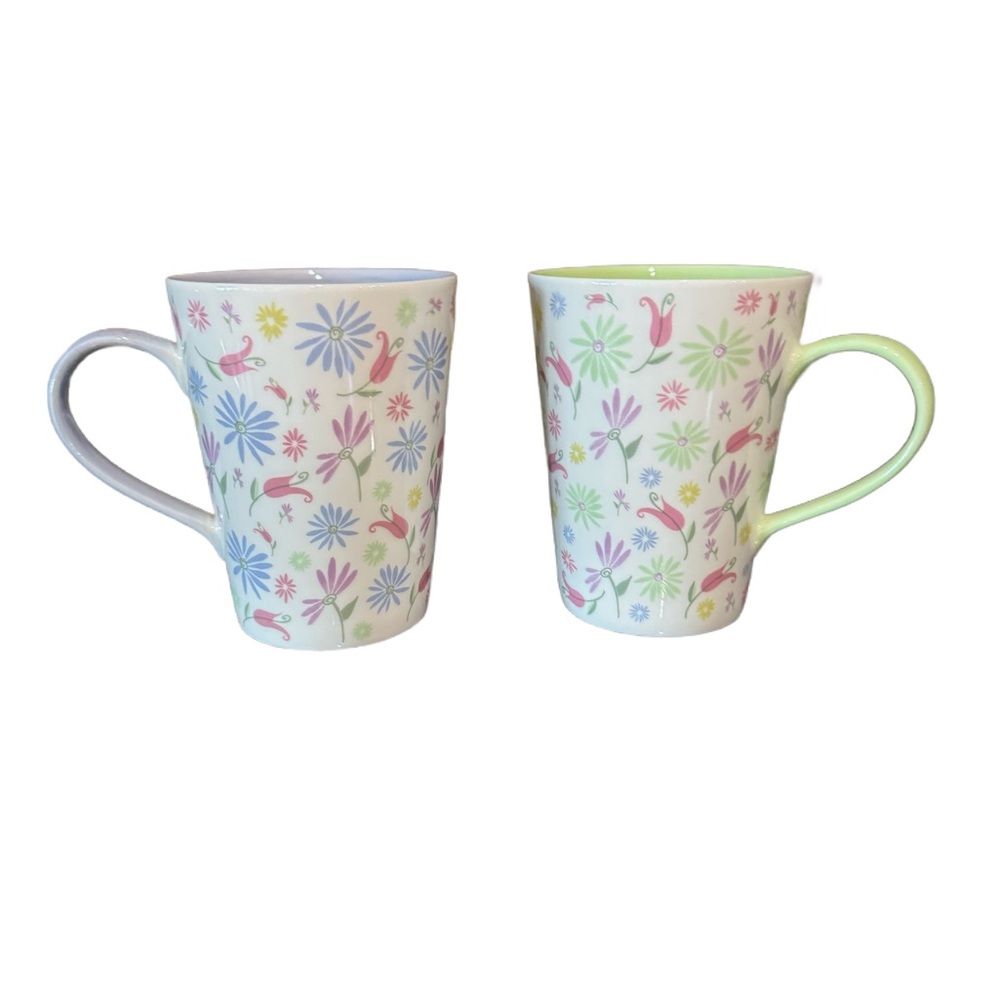 Vintage Starbucks Flower Mugs